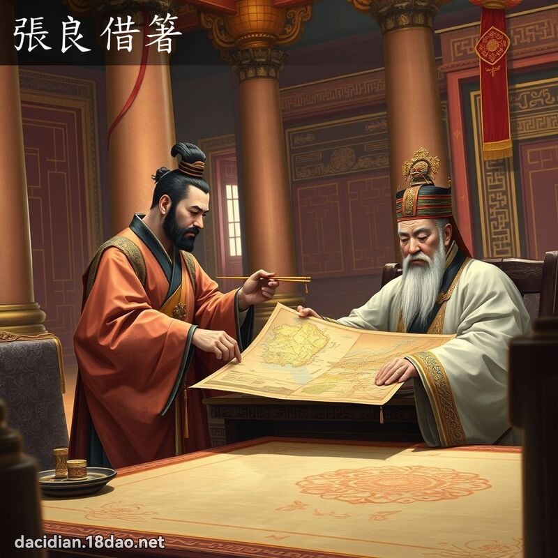 张良借箸 - 国语大辞典配图