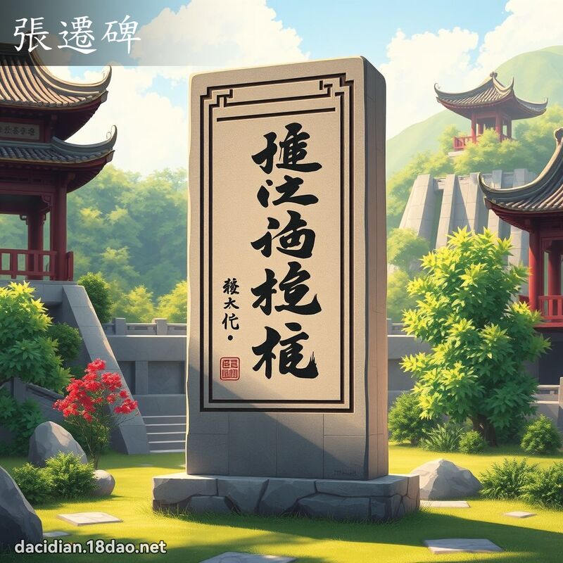 张迁碑 - 国语大辞典配图
