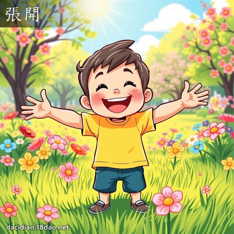 张开 - 国语大辞典配图