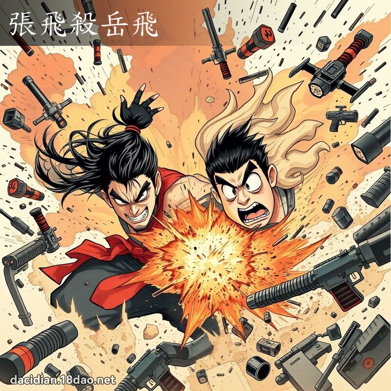 張飛殺岳飛 - 國語大辭典配圖