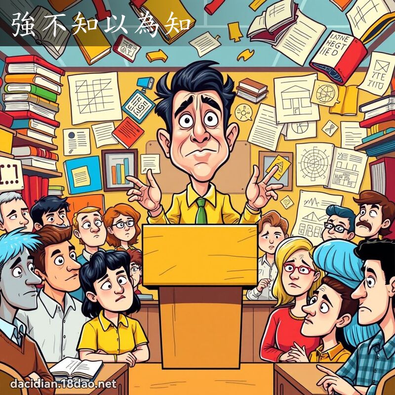 强不知以为知 - 国语大辞典配图