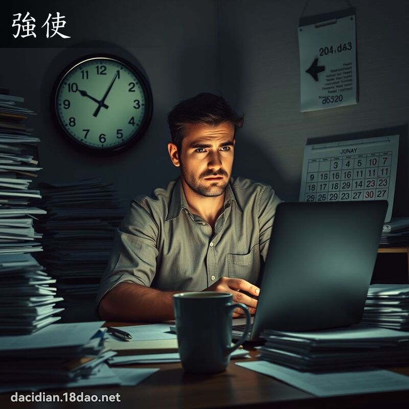 强使 - 国语大辞典配图