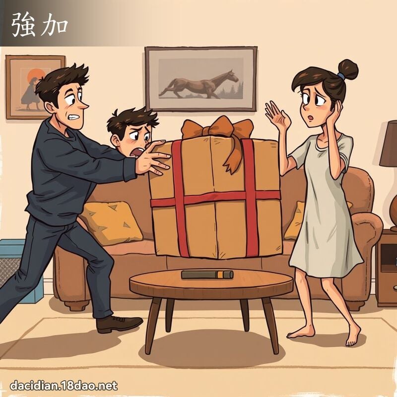 强加 - 国语大辞典配图