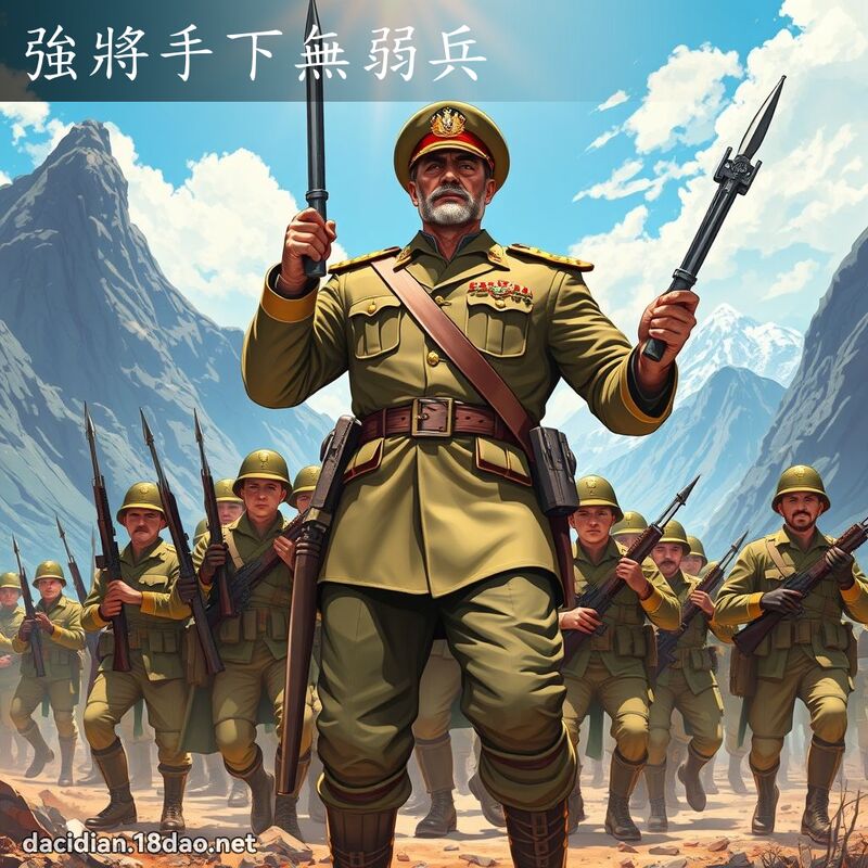 強將手下無弱兵 - 國語大辭典配圖