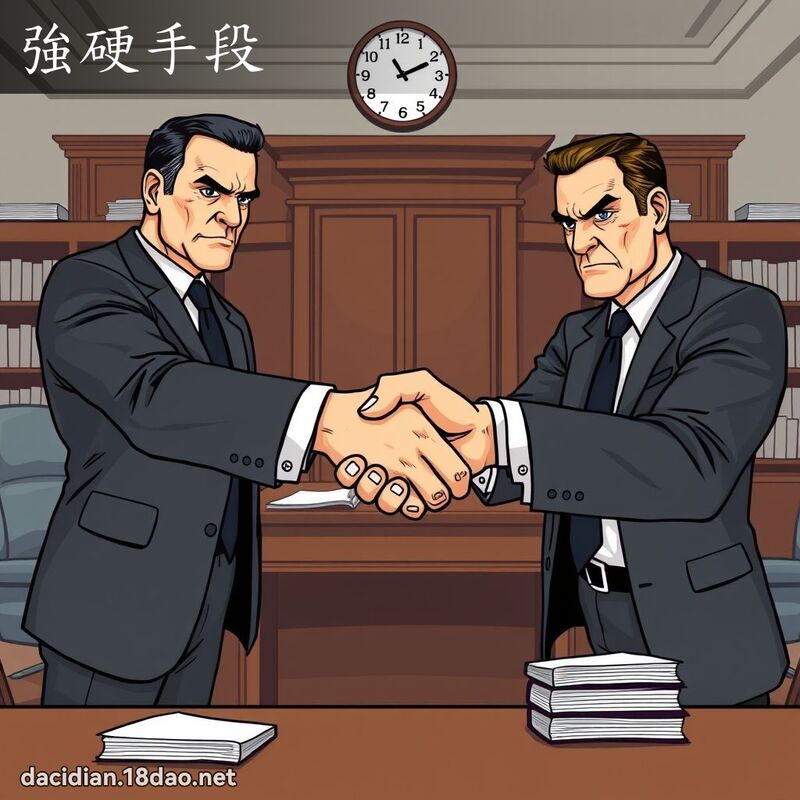 强硬手段 - 国语大辞典配图