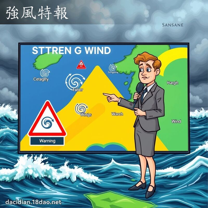 强风特报 - 国语大辞典配图