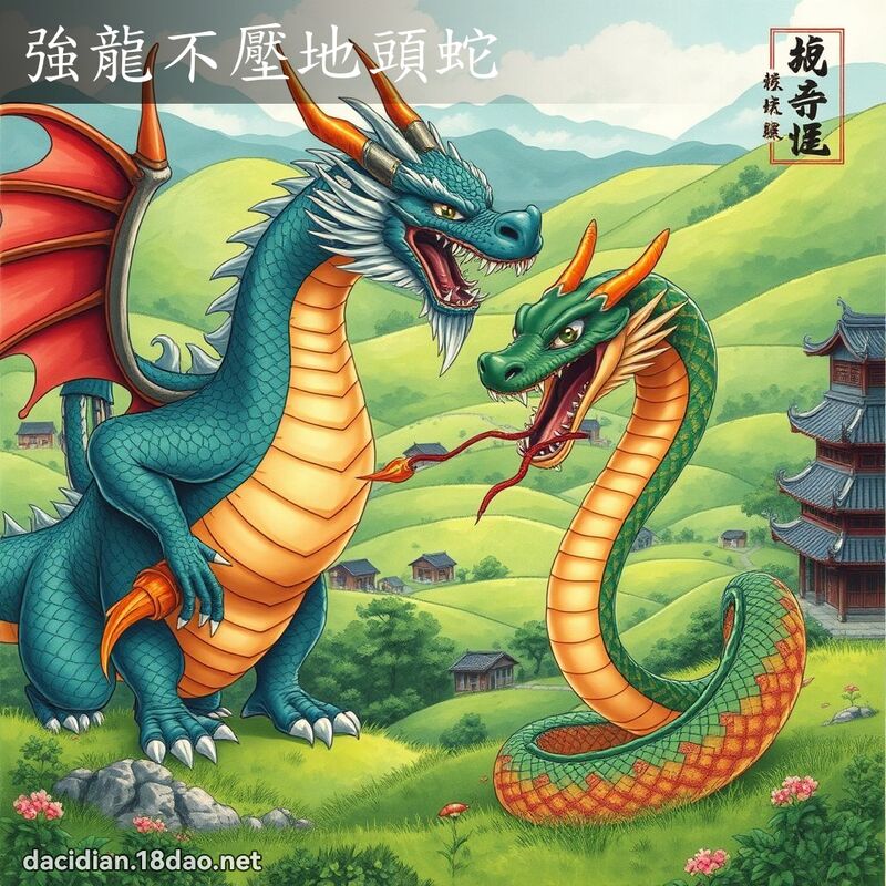 強龍不壓地頭蛇 - 國語大辭典配圖