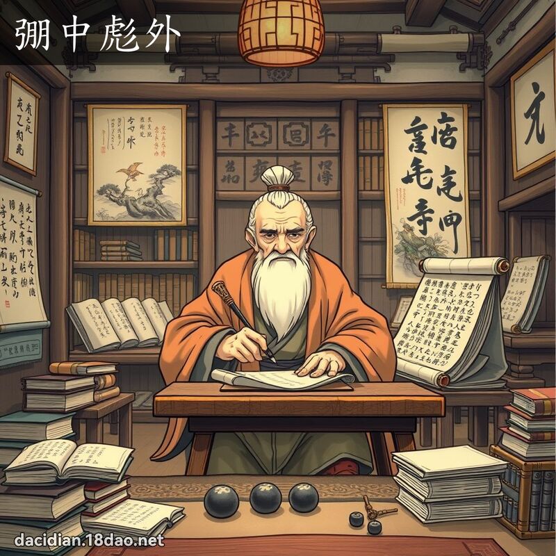 弸中彪外 - 國語大辭典配圖