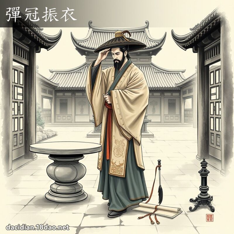 彈冠振衣 - 國語大辭典配圖
