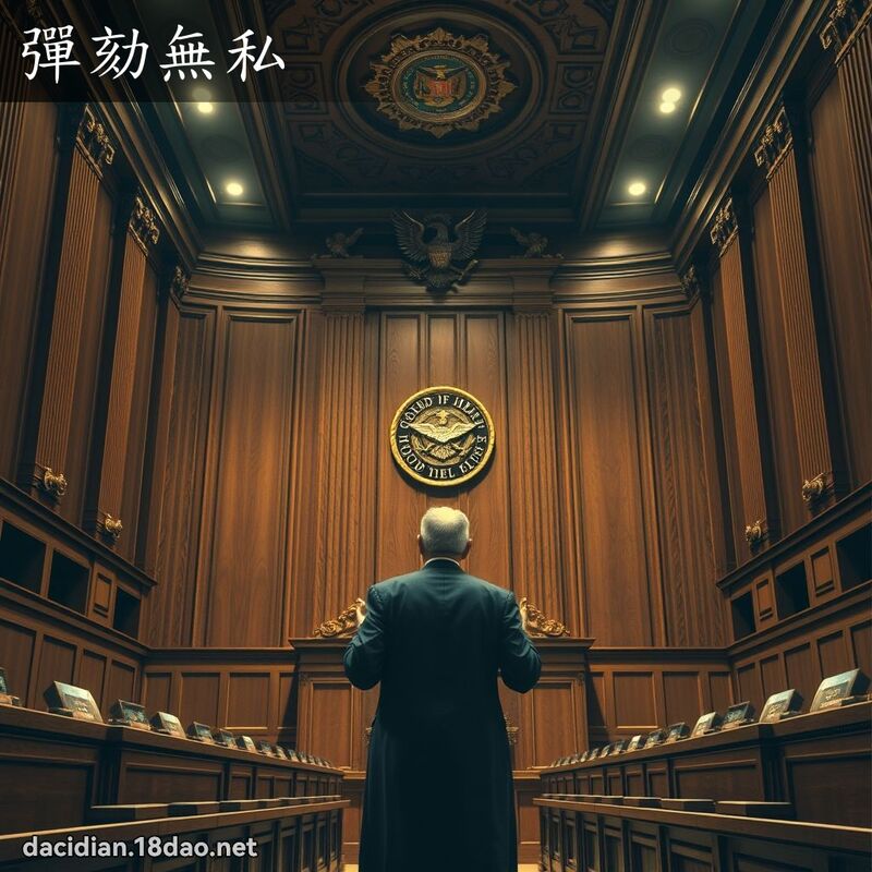 弹劾无私 - 国语大辞典配图