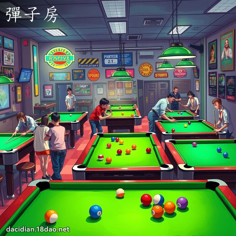 弹子房 - 国语大辞典配图