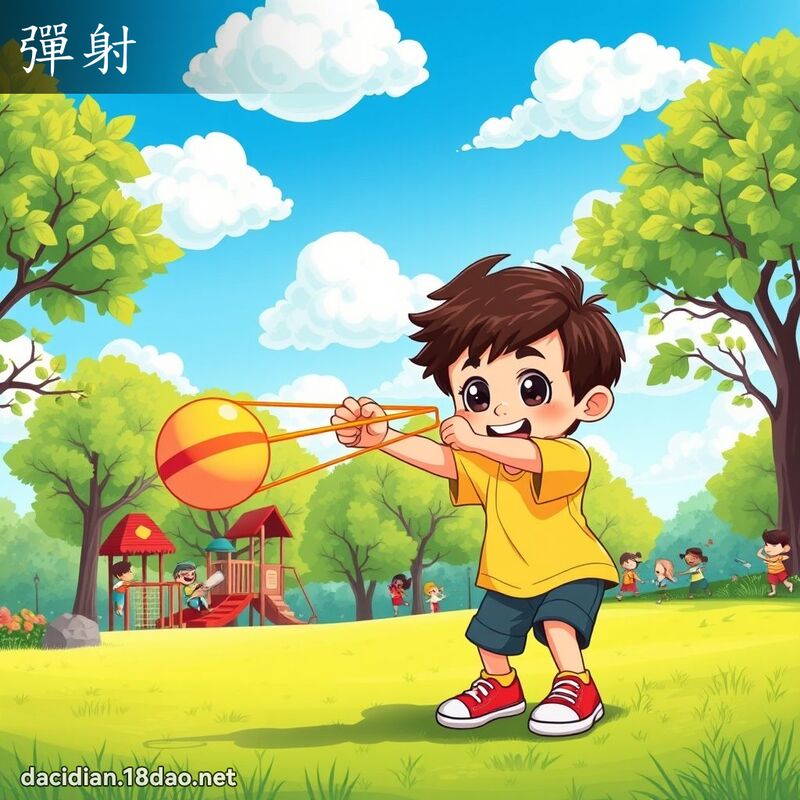 弹射 - 国语大辞典配图