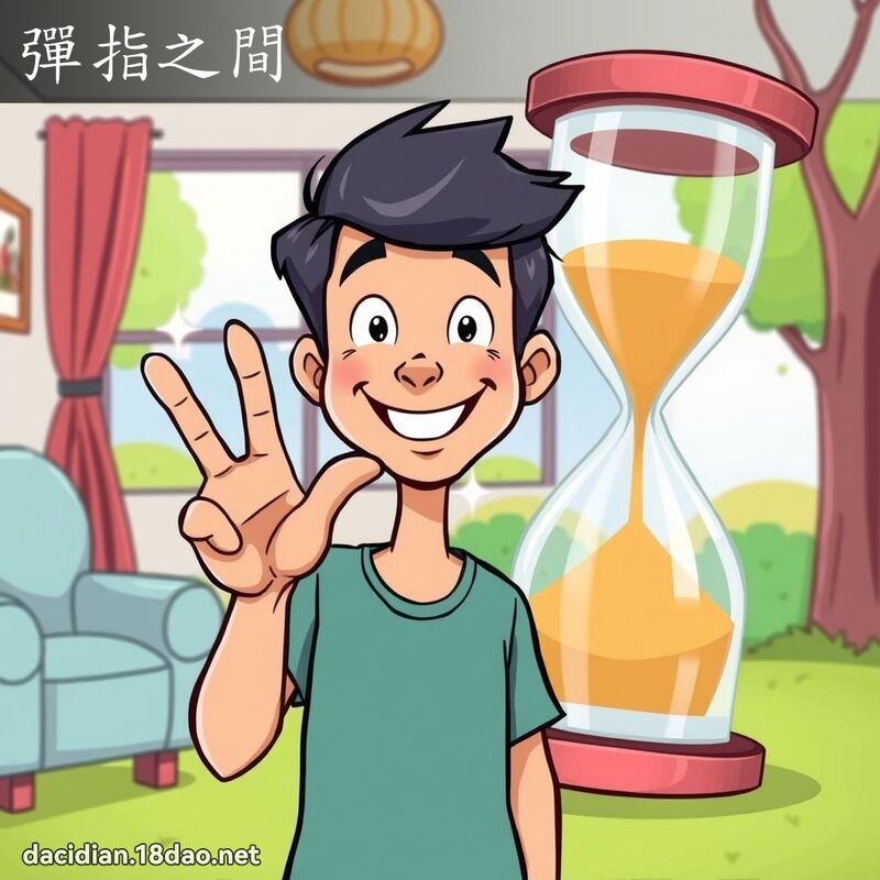 弹指之间 - 国语大辞典配图