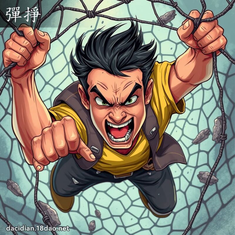 弹挣 - 国语大辞典配图