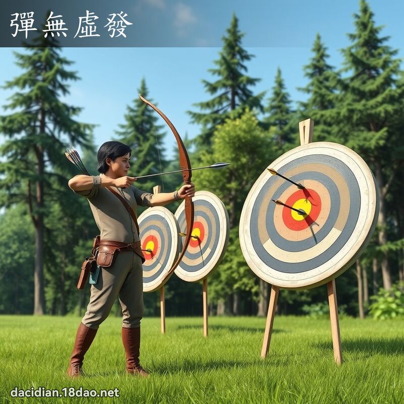 弹无虚发 - 国语大辞典配图