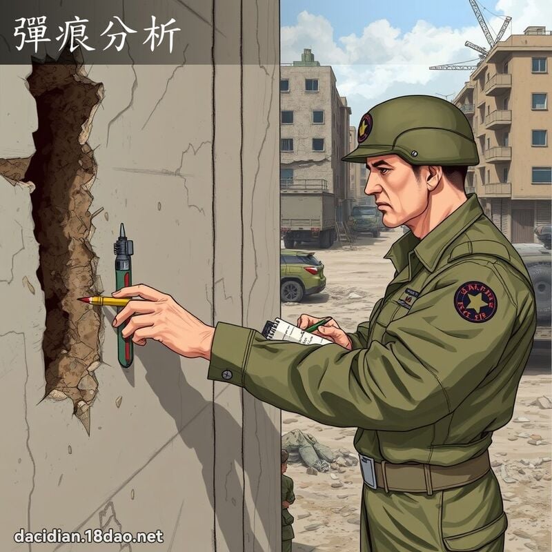 弹痕分析 - 国语大辞典配图