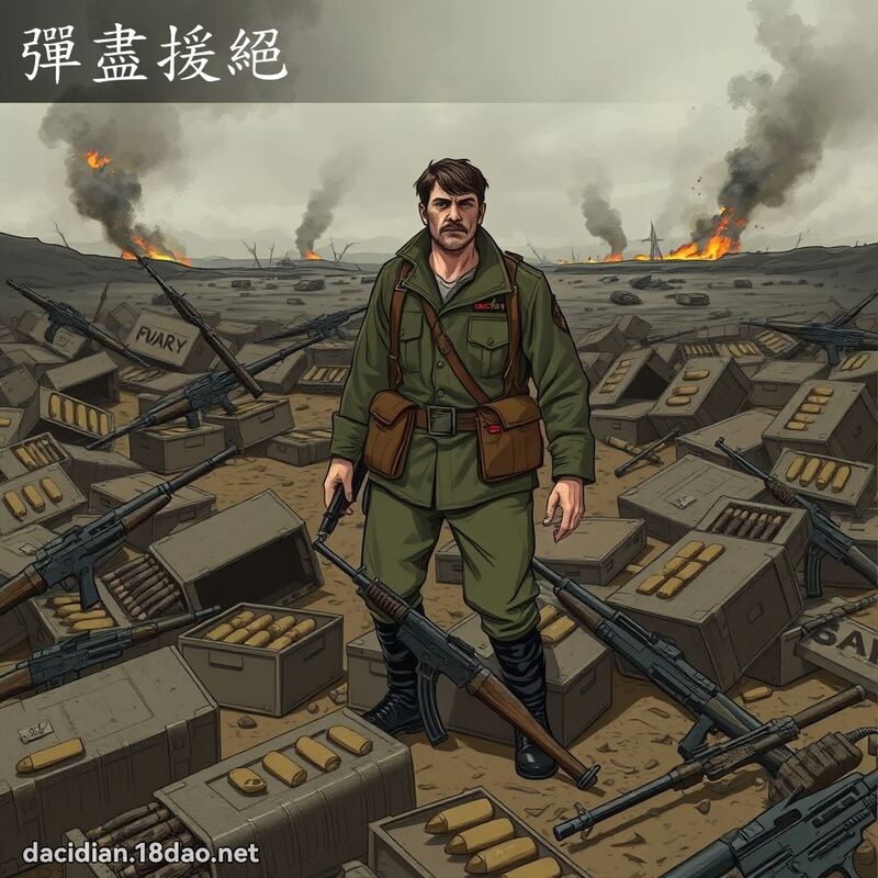 彈盡援絕 - 國語大辭典配圖