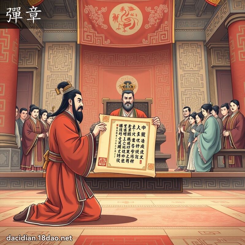 弹章 - 国语大辞典配图