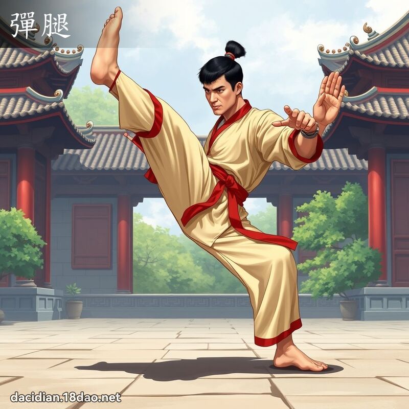 彈腿 - 國語大辭典配圖