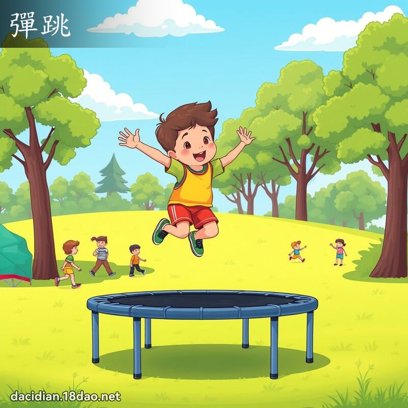 弹跳 - 国语大辞典配图