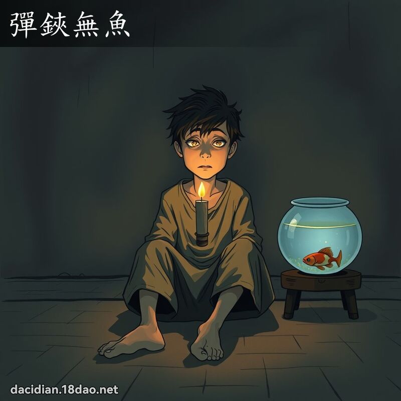 彈鋏無魚 - 國語大辭典配圖
