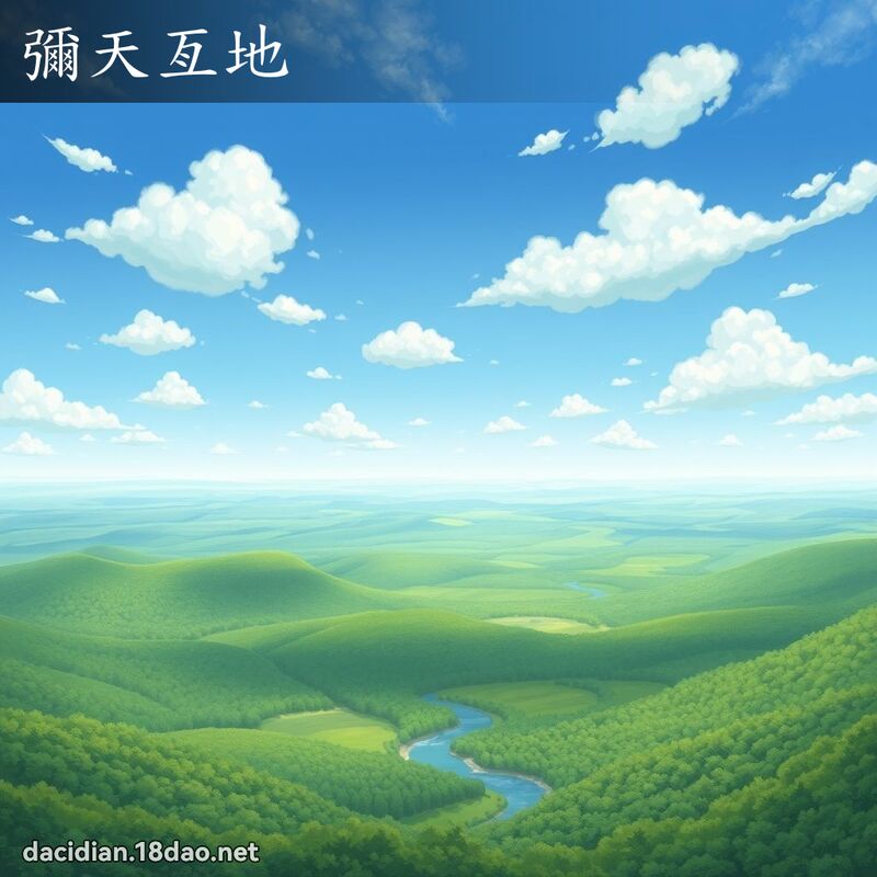 彌天亙地 - 國語大辭典配圖