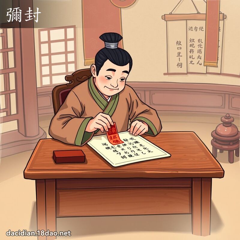 彌封 - 國語大辭典配圖