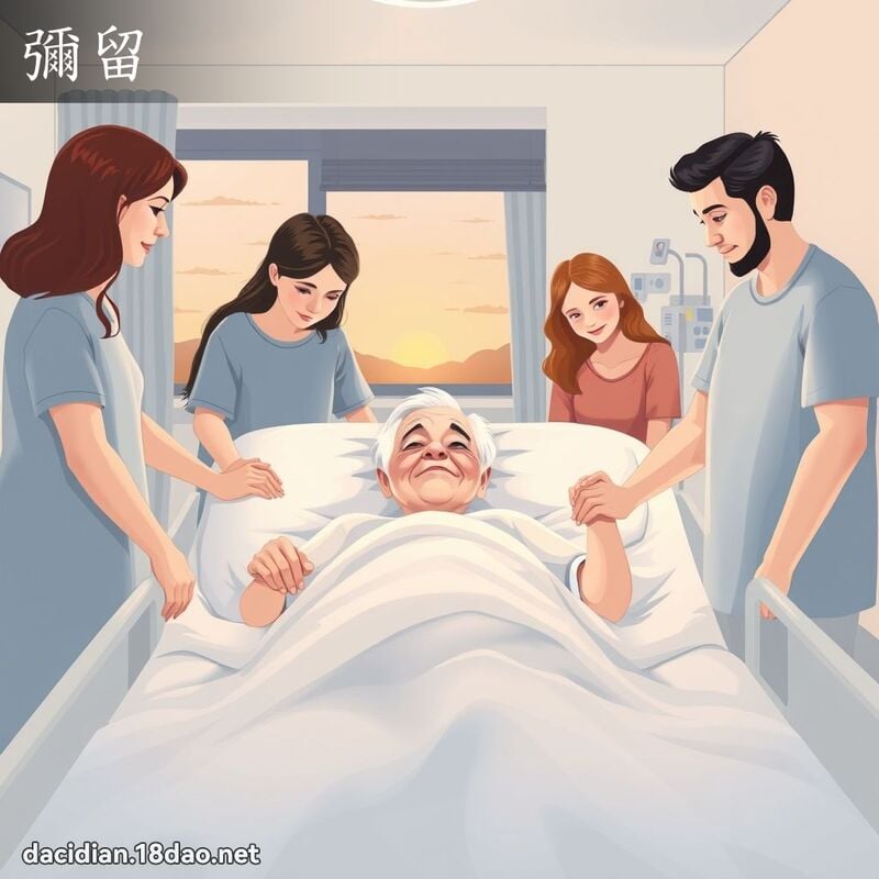 彌留 - 國語大辭典配圖