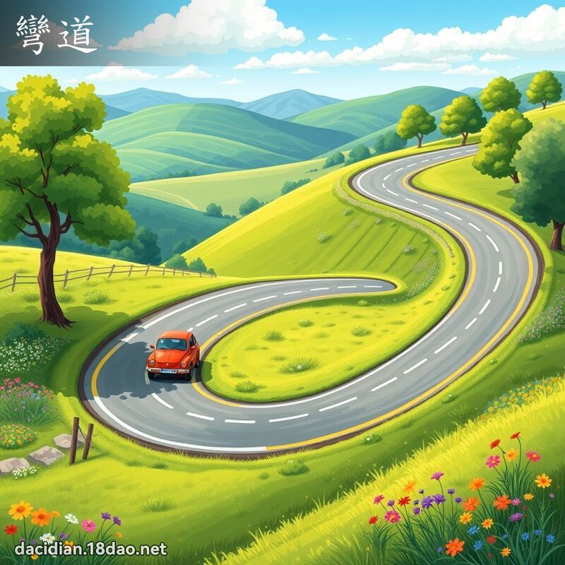 弯道 - 国语大辞典配图