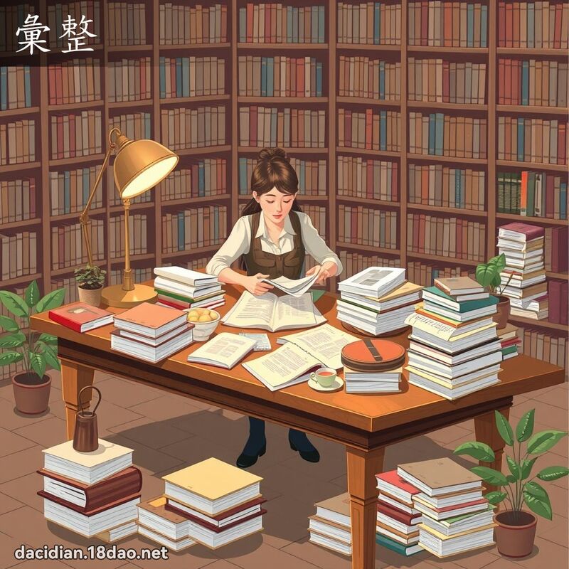 彙整 - 國語大辭典配圖