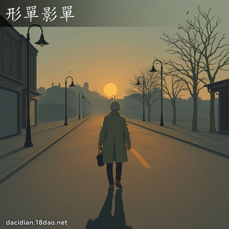 形單影單 - 國語大辭典配圖