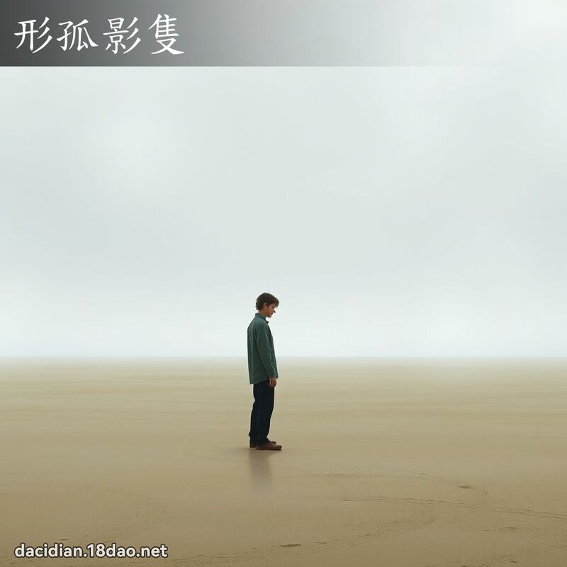 形孤影隻 - 國語大辭典配圖
