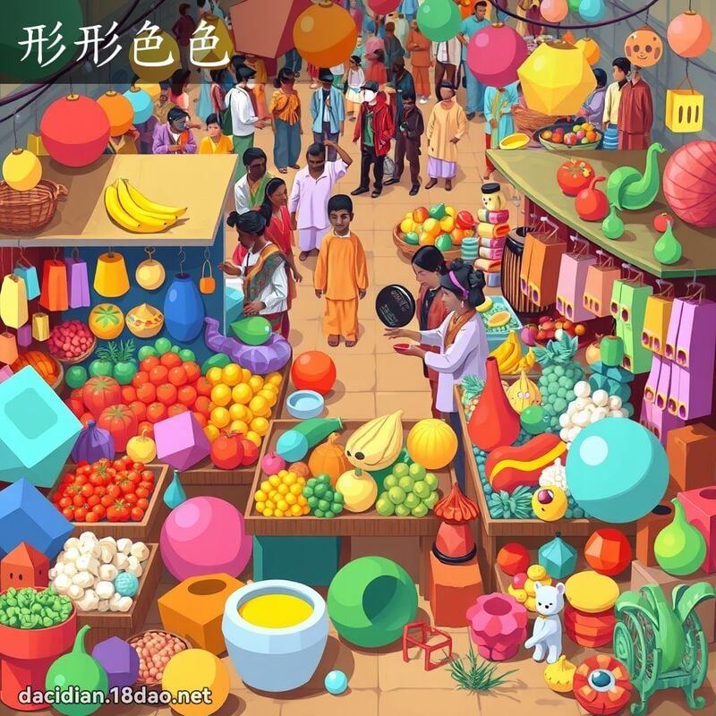 形形色色 - 國語大辭典配圖