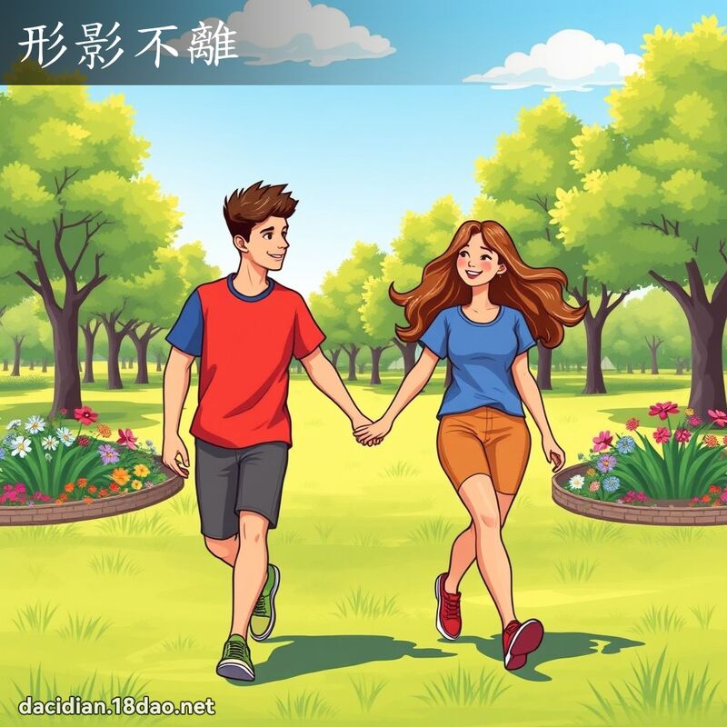 形影不離 - 國語大辭典配圖