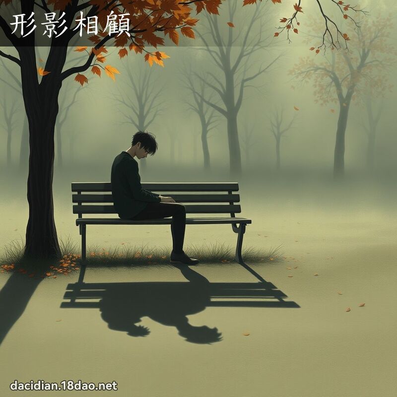 形影相顧 - 國語大辭典配圖
