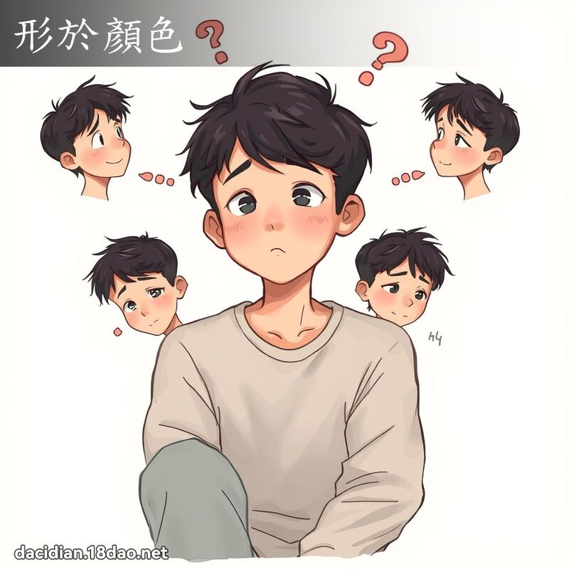 形於顏色 - 國語大辭典配圖