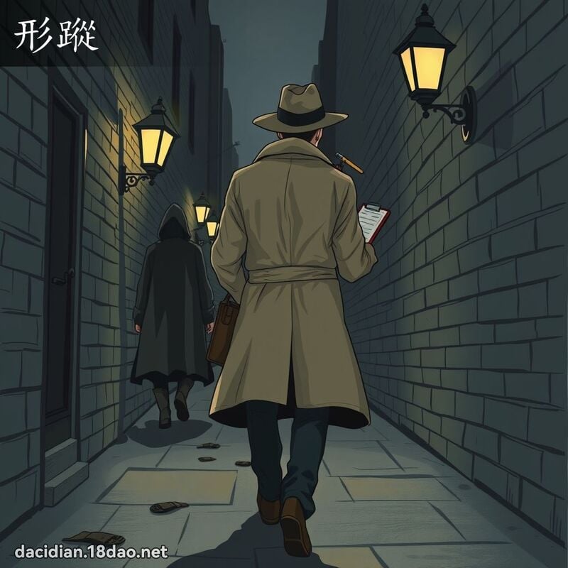 形蹤 - 國語大辭典配圖