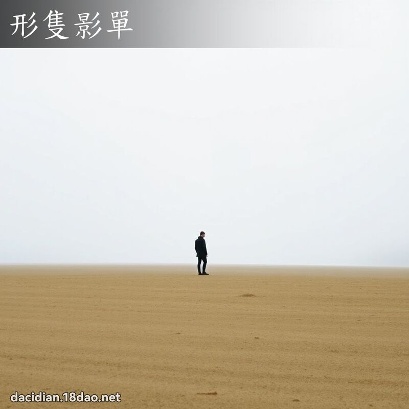 形隻影單 - 國語大辭典配圖