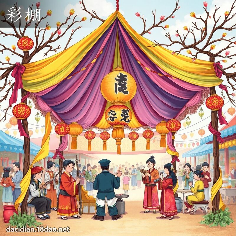彩棚 - 国语大辞典配图