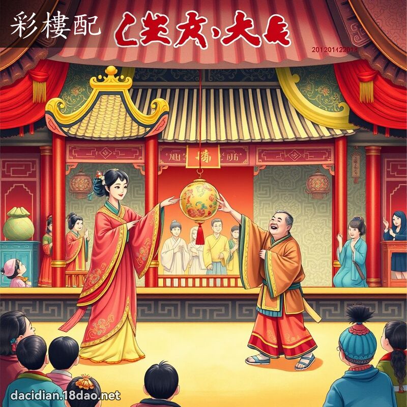 彩樓配 - 國語大辭典配圖