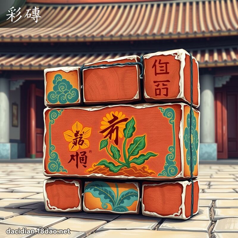 彩砖 - 国语大辞典配图