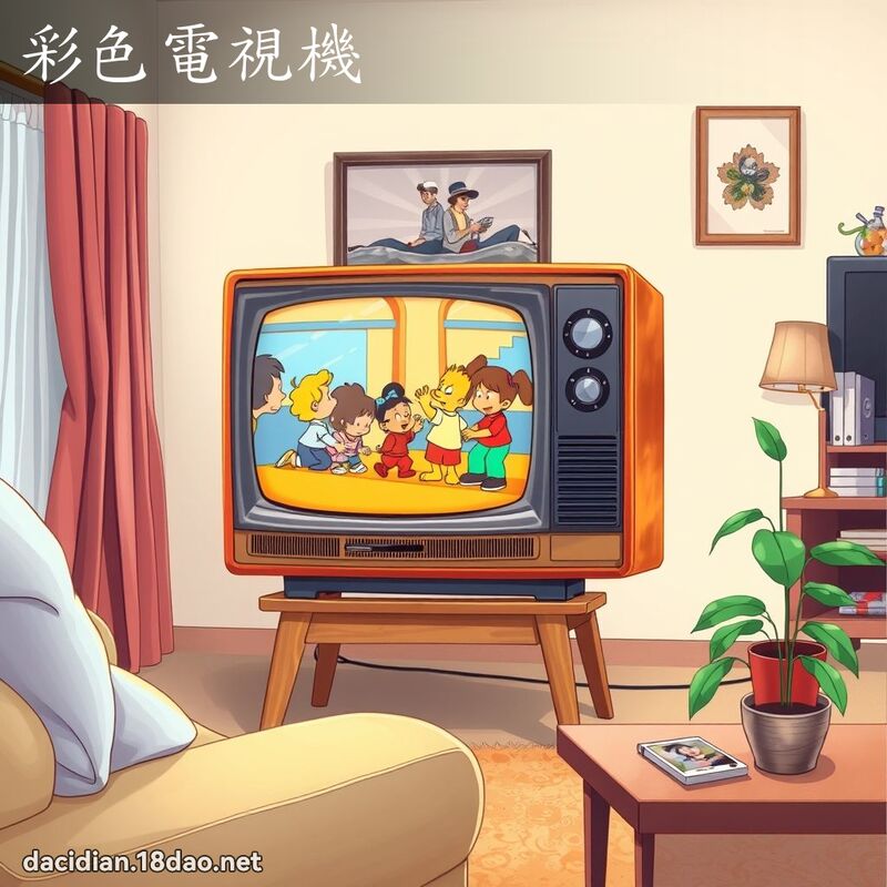彩色电视机 - 国语大辞典配图