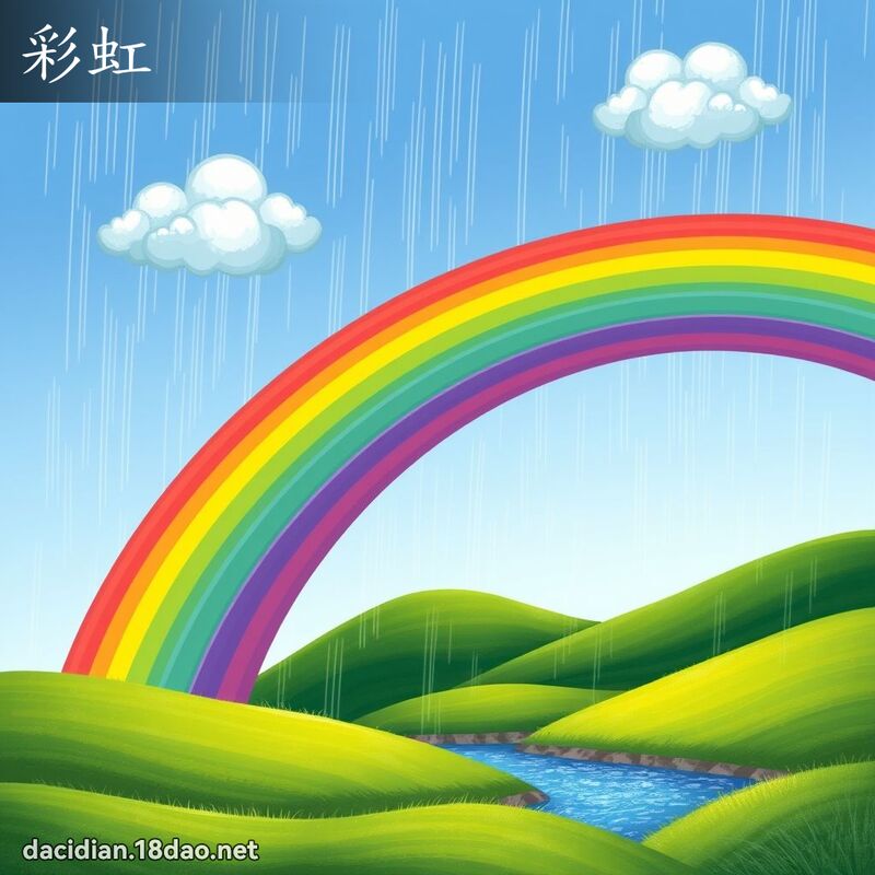 彩虹 - 國語大辭典配圖