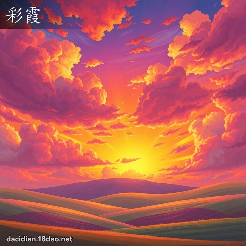 彩霞 - 國語大辭典配圖