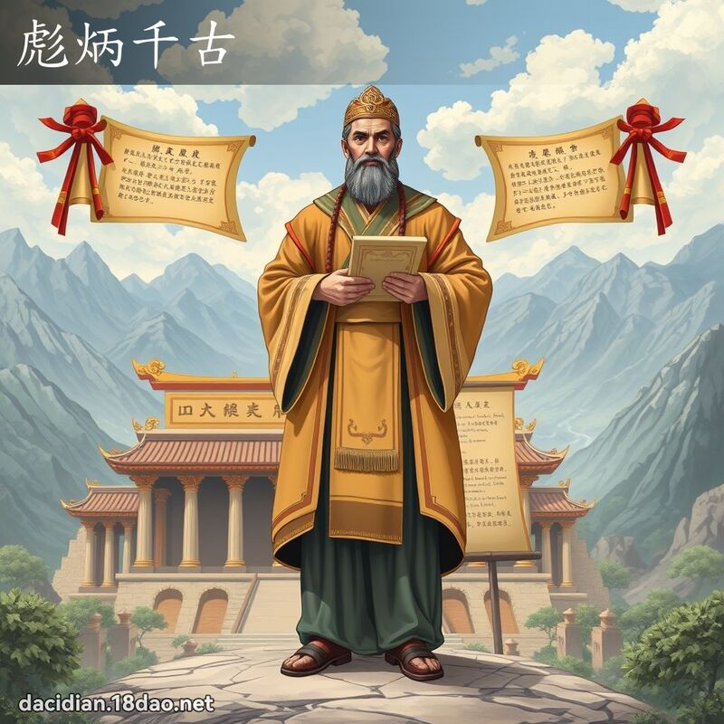 彪炳千古 - 國語大辭典配圖
