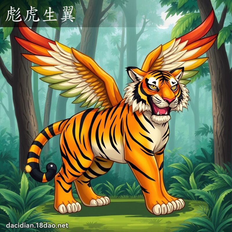 彪虎生翼 - 國語大辭典配圖