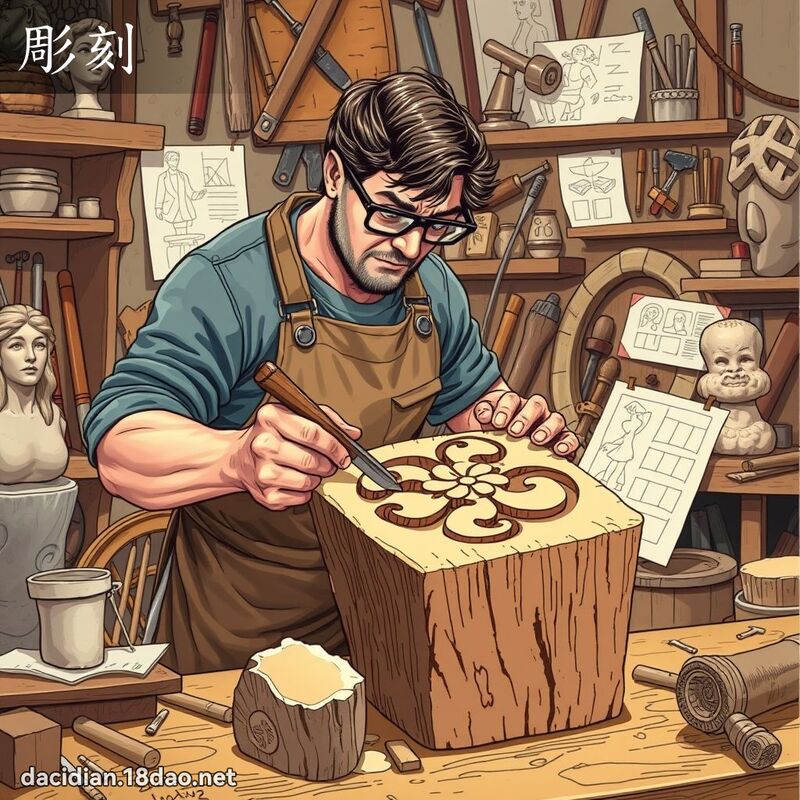 彫刻 - 国语大辞典配图