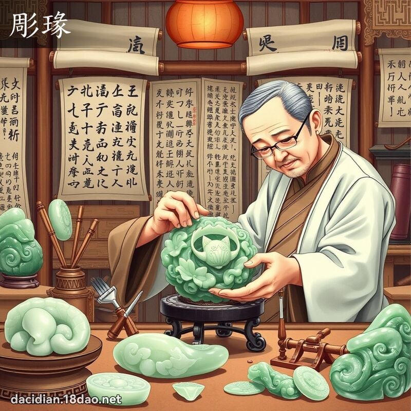 彫瑑 - 國語大辭典配圖