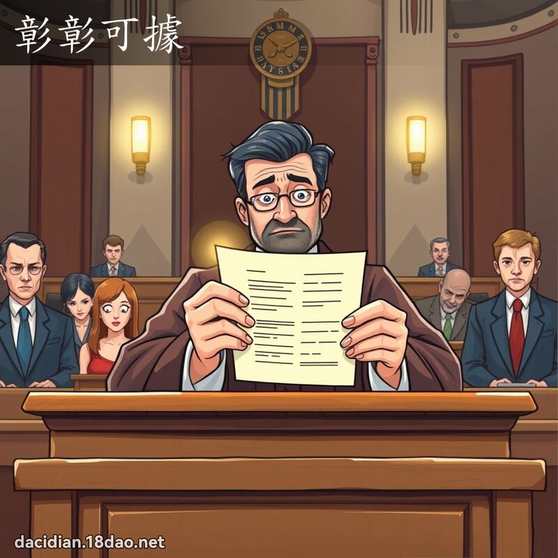 彰彰可据 - 国语大辞典配图