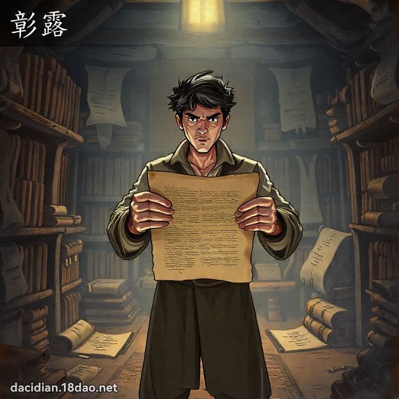 彰露 - 国语大辞典配图